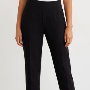 Dynamite Kendall Side Zip Slim Pants In Black